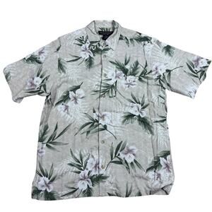 Silk  Green Floral Men's Shirt